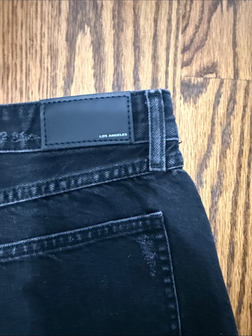 Forever 21 Black Distressed Denim Jean Shorts - Picture 5 of 9